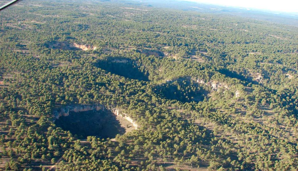 imagen panoramica de terreno soluble